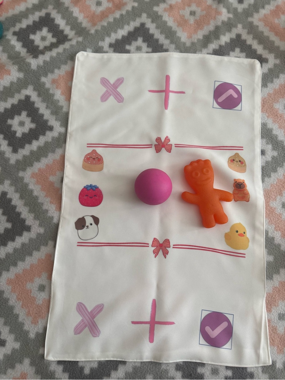 Kids Soft Sensory Toy Set - Pink and Orange